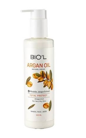 بیول کرم مرطوب کننده حاوی لاله عباسی و روغن آرگان 250 میلی